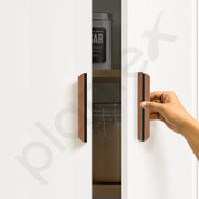 Plantex Cabinet Handle/Kitchen Cabinet Door Handle/Wardrobe/160 mm Cupboard Handle/Door Pull-Push Handle for Home/Office - Pack of 2 (Rose Gold)
