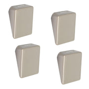 Plantex Knobs for Drawers/Square Drawer Knobs for Cabinets/Pull-Push Knobs for Kitchen/Bedroom Drawer - Pack of 4 (SH-331, Satin White)