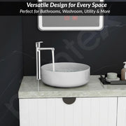 Plantex Pure Brass High Neck Pillar Cocke/Tall Body Pillar Cock for Basin with Teflon Tape/Tap for Wash Basin with 7 Year Warranty - (Alpha, Chrome)