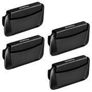 Plantex Drawer Kadi/3 Inch Chest Handle for Drawer/Rectangular Cabinet Kadi/Pull-Push Kadi for Home/Office Drawer - Pack of 4 (DTK-295, Black)
