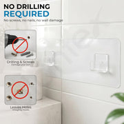 Plantex Self-Adhesive Double Sticker for Bathroom/Hanger for Bedroom/Livingroom/Magic Sticker for Wall/Strong Magic Adhesive Sticker for Kitchen Corner Shelf -Pack of 2 (22x7cm)