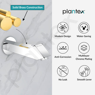 Plantex Bath Tub Spout with Water Saving Nozzle for Bathroom/High Flow Tap for Bathroom/Kitchen-Pack of 1 (Chrome)