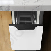 Plantex Profile Handle for Kitchen Cabinet/10 Inch Aluminium Drawer Profile Handle/Wardrobe Pull Handle for Home/Office/Hotel - Pack of 1 (Black)
