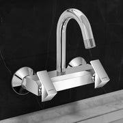 Plantex Pure Brass Sink Mixer Tap for Kitchen with 360Ãƒâ€šÃ‚Â° Swivel Spout/Kitchen Sink Faucet with Brass Wall Flange & Teflon Tape-7 Year Warranty(PRI-314-Chrome)