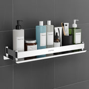 Plantex Stainless Steel Bathroom Shelf/Shelf for Bathroom/Wall Mounted Kitchen Shelf/Washroom Organiser- Chrome (15x5 Inch)