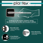 Plantex Door Lock for Home/Main Door Lock Set with 3 Computerized Key/Mortise Lock for Door with Brass Lockbody & Cylinder (SM036, Satin & BNM)