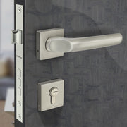 Plantex Fully Brass Door Lock with 3 Years of Warranty/Main Door Lock for Home/Mortise Lock for Door - Main Door Lock Set(Sumer-3054, Satin White Chrome)