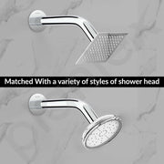 Plantex 9-Inch Round Bend Shower Arm for Overhead Shower/Stainless Steel Shower Pipe/Wall Mount Bathroom Fitting with Â½-Inch Thread - Pack of 1 (Chrome)