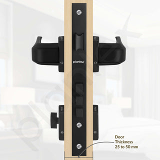 Plantex Premium Door Lock with 3 Years of Warranty/Main Door Locks for Home/Mortise Lock Set for Door (PT-013, Black)