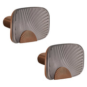 Plantex Knobs for Drawers/Drawer Knobs/Rectangle Knob for Cabinets/Pull-Push Knob for Kitchen/Bedroom/Drawer - Pack of 2 (Rose Gold & Satin Black)