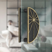 Plantex Door Handle/8 Inch Main Door Handle/Door Handle for Home/Pull-Push Door Handle/Door Accessories - Pack of 1 (Brass Antique, Black)