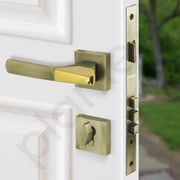 Plantex Triple Security Door Lock for Home/Main Door Lock Set with 3 Years of Warranty/Mortise Lock for Door with Brass Lock Body & Cylinder (7114 - PVD Gold & Brass Antique)