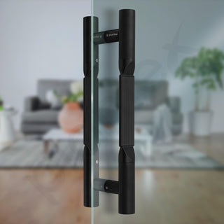 Plantex 15 Inch Main Door Handle for Wooden Doors - Pull-Push Handle Accessory (Pack of 1, Black) 3 Years Warranty