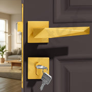 Plantex Heay Duty Mortise Door Lock for Home/Main Door Lock Set/Door Handle Lock with Brass Lock Body & Cylinder (7129, PVD Gold)