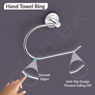 Plantex Stainless Steel Napkin Holder for Wash Basin/Towel Hanger for Bathroom/Napkin Hanger/Bathroom Accessories - Pack of 1 (Chrome)