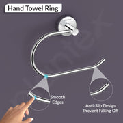 Plantex Stainless Steel Napkin Holder for Wash Basin/Towel Hanger for Bathroom/Napkin Hanger/Bathroom Accessories - Pack of 1 (Chrome)