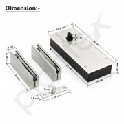 Plantex Floor Spring for Glass Door/Patch Lock/Patch Tap/Tuffen Glass Door Accessories - Pack of 1 (Matt, 90 kg)