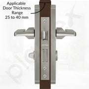 Plantex Stainless Steel Door Lock Ã¢â‚¬â€œ Bathroom Door Lock/Mortise 8inch Keyless Plate Handle Set for Home/Bathroom/Store Room/Balcony/Office - Pack of 1 (DTM-660, Matt)
