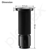 Plantex 4 Inch Sofa Leg for Bed Furniture/Aluminium Sofa Leg for Table/Support Legs/Furniture Leg - Pair of 1 (2 Piece) (DTS-77, Black)