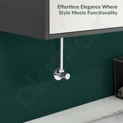 Plantex Single Lever Angle Cocke for Bathroom with Brass Spindle/Angle Valve with Wall Flange and Teflon Tape/Stop Cock for Wash Basin/Kitchen- Pack of 8 (Chrome)