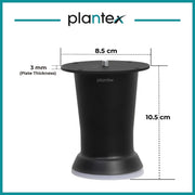 plantex Heavy Duty Stainless Steel 4 inch Sofa Leg/Bed Furniture Leg Pair for Home/Furniture Sofa Legs for Table/Sofa Support Legs/Sofa Furniture Leg (Black) Set of 4 Pcs