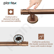 Plantex Main Door Handle/Pull & Push Handles for All Doors of House, Office, Hotels/300mm Wooden & Glass Door Handle - Pack of 1 (Rose Gold)