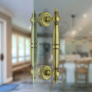 Plantex Heavy Duty Main Door Handle/10 Inch Door Handle for Main Door/Pull-Push Door Handle for Glass & Wooden Door - Pack of 1 (S-119-Brass Antique - 3 Years Warranty)