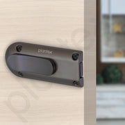 Plantex Door Stopper/Door Latch for Main Door/Baby Latch for Bathroom/Door Lock for Home and Office Doors - Pack of 3 (Satin Black)