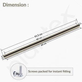 Plantex Cabinet Handle/600mm Handle for Cabinet/Drawer/Kitchen Handle/Door Pull-Push Handle for Home/Office - Pack of 1 (Satin)