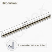 Plantex Cabinet Handle/Kitchen Cabinet Door Handle/Wardrobe/600 mm Cupboard Handle/Door Pull-Push Handle for Home/Office - Pack of 2 (Satin)