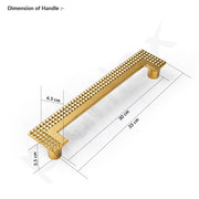 Plantex Heavy Duty Door Handle/13-inches Main Door Handle/Door Pull Push Handle - Pack of 1 (296-PVD Gold Finish)