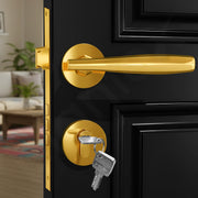 Plantex Mortise Door lock/Main Door Lock with 3 Years of  Warranty/Door handle lock set Brass Lock Body & Cylinder  (7135, PVD Gold)