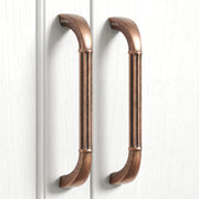 Plantex Cabinet Handle/128mm Handle for Wardrobe/Kitchen Handle/Pull-Push Handle for Home/Office - Pack of 2 (Brass Antique Copper)