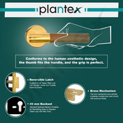 Plantex Premium Door Lock with 3 Years of Warranty/Main Door Lock for Home/Mortise Lock for Door - Main Door Lock Set (PVD Gold & Wood Finish)