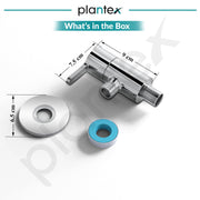 Plantex Pure Brass Single Lever Angle Cock for Bathroom/Wash Basin/Single Way Cock with Teflon Tap for Kitchen/Kitchen and Bathroom Accessories (ORE-1404, Chrome)