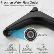 Plantex Brass Wash Basin Mixer Tap/Hot & Cold Basin Mixer Faucet/Deck Mount Pillar Spout for Bathroom Sink - Pack of 1 (APS-4603, Black)