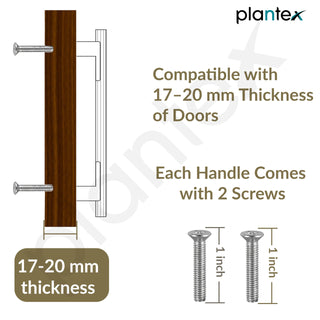 Plantex Cabinet Handle/450mm Handle for Cabinet/Door Pull-Push Handle for Home/Office/Hotel - Pack of 1 (Brass Antique & Gold)