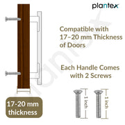 Plantex Cabinet Handle/Kitchen Cabinet Door Handle/Wardrobe/160 mm Cupboard Handle/Door Pull-Push Handle for Home/Office - Pack of 2 (Brass Antique & Gold)