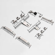 Plantex Stainless Steel Door Kit for Single Door/Door Hardware/Door Accessories (10 inch Al-Drop,8 inch Latch, 8 inch 2 Handles,7 inch Tower Bolt and 4 inch Door Stopper) - (DK-07-Combi)
