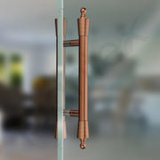 Plantex Heavy Duty Main Door Handle/14 inch Door Handle for Main Door/Pull-Push Door Handle for Wooden & Glass Door - Pack of 1 (PVD Rose Gold) - 3 Years Warranty
