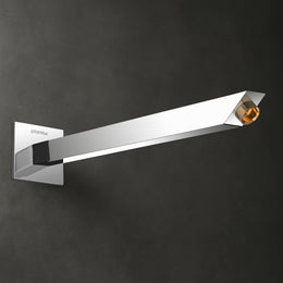 Plantex 14-Inch Shower Arm for Overhead Shower/Stainless Steel Shower Pipe/Wall Mount Bathroom Fitting with ½-Inch Thread - Pack of 1 (Chrome)