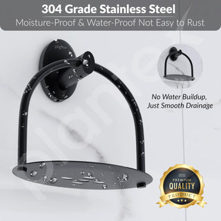 Plantex 304 Grade Stainless Steel Soap Holder/Soap Dish/Soap Stand for Bathroom and Wash Basin/Bathroom Accessories - Oreva (Black)