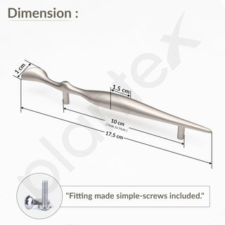 Plantex Cabinet Handle/96mm Handle for Cabinet/Wardrobe Handle/Door Pull-Push Handle for Home/Office - Pack of 1 (Satin)