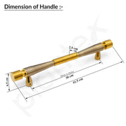 Plantex 12 Inch Main Door Handle/Stainless Steel Handle for Door/Pull-Push Handle for Home/Office/3 Years Warranty By Plantex - Pack of 1 (APS-147, Brass Antique & Gold)