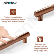 Plantex Main Door Handle/Stainless Steel & Aluminium Door Handle/450mm Pull-Push Handle for Home/Office/Hotel - Pack of 1 (DTMD-411, Rose Gold)