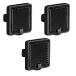 Plantex Knobs for Drawers/Drawer Knobs/Square Knob for Cabinets/Pull-Push Knob for Kitchen/Bedroom/Drawer - Pack of 3 (DC-Black & Z-Black)