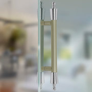 Plantex Heavy Duty Main Door Handle/14 inches Door Handles for Main Door/Pull Push Handle for Wooden & Glass Door Handle - Pack of 1 (Satin White & Chrome) - 3 Years Warranty