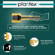 Plantex Main Door Locks for Home/Premium Mortise Lock for Door with 3 Years of Warranty by Plantex/Main Door Lock Set (Gold & Black)