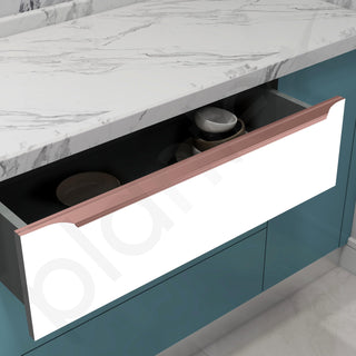 Plantex Profile Handle for Kitchen Cabinet/36 Inch Alluminium Drawer Profile Handle/Wardrobe Pull Handle for Home/Office/Hotel - Pack of 2 (Rose Gold)