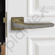 Plantex Mortise Bathroom Door Lock/Heavy Duty Keyless Door Lock for Store Room/Balcony/Office (7091 - Brass Antique & Satin Black Matt)